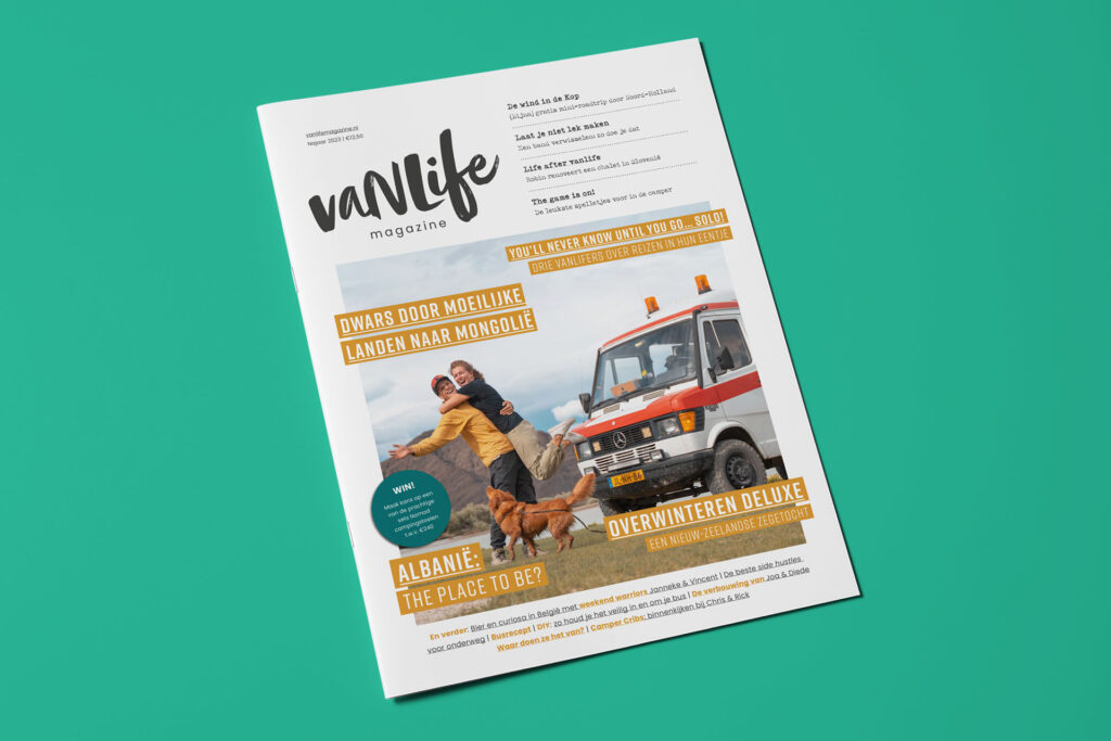 vanlife magazine, vanlife, kamperen, kampeermagazine, camper, vrij leven, buiten leven, overal thuis, vanlife magazine najaar 2023